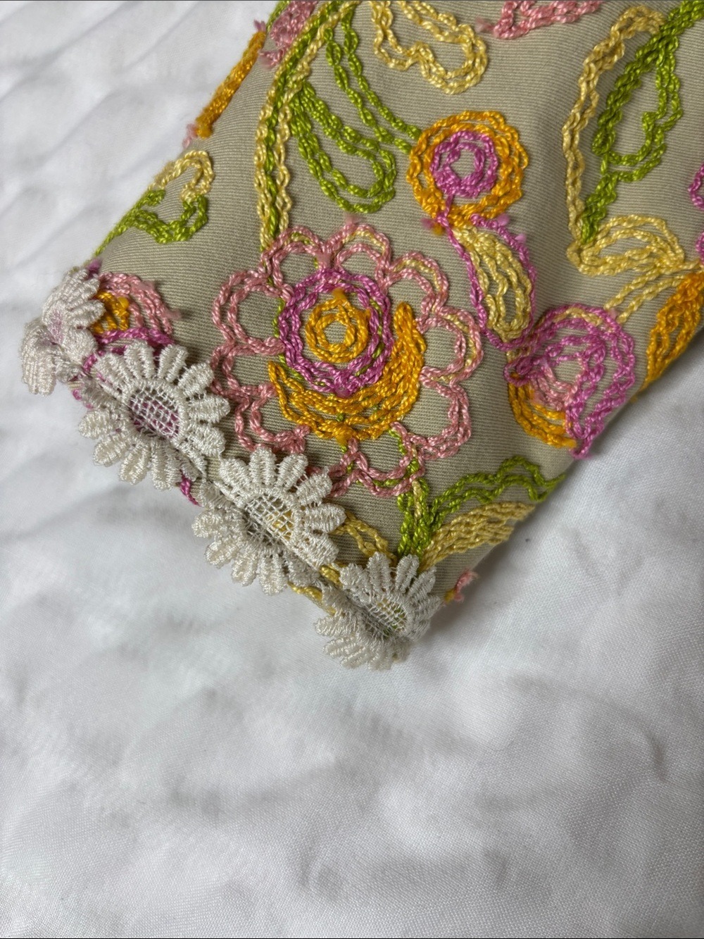 Cynthia Steffe Floral Embroidered Daisy-Trim Jacket Size 6 NWT - Picture 6 of 11